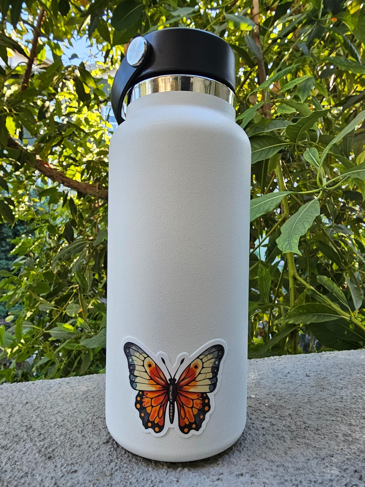 Butterfly Vinyl Sticker For Water Bottles, Laptops- Vinyl Decal- 2.5"x1.98"