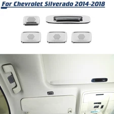 Roof Decoration Cover Microphone Trim Kit For Chevy Silverado/GMC Sierra 2014-18