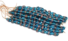 5 Strands Wedding Cake Beads Multi Shape/sizes Aqua color jewelry beads