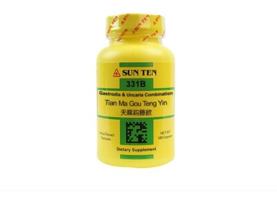 Sun Ten Gastrodia & Uncaria Combination 331B - 100 Capsules