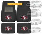 4PC NFL San Francisco 49ers Car Truck Black All Weather Carpet Floor Mats Set