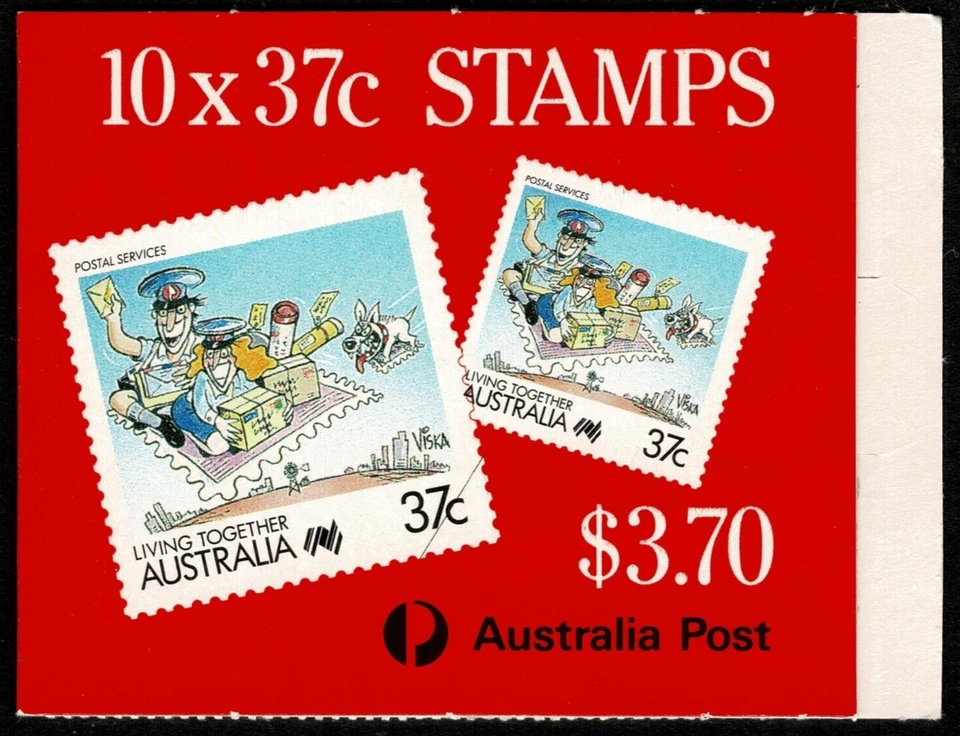 Folleto de servicios postales Living Together 1988 $3,70 x 5 (SG SB59 - P&C B153) MNH Foto 2 de 3