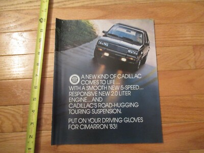 Cadillac Cimarron 1983 Best of all car Auto Dealer showroom Sales Brochure