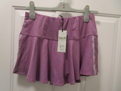 LUCKY IN LOVE WOMEN'S AVANT HIGH TECH FLOUNCE SKIRT/ SKORT IN DUSK  SIZE XS