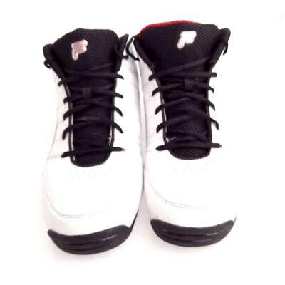 Fila Cooper Work Fit Man White  Mid Top Basketball Shoes Lace Up  USA Seller