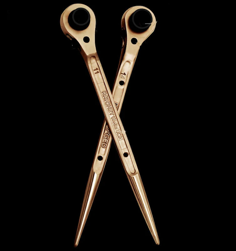 10mm-36mm Scaffold Spanner Ratchet Podger Scaffolding Pry Bar Wrench Claw Hammer - Image 4 of 4