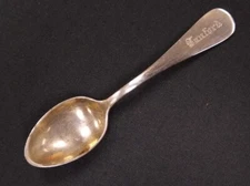 Vintage engraved Sanford health care hospital baby spoon