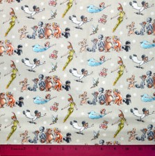 Peter Pan Fabric - HALF YARD - 100% Cotton - Quilting Wendy Lost Boys Disney
