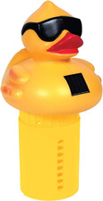 12301-BB Solar Light-Up Derby Duck Mid-Size Chlorinator Pool Chorine Dispenser