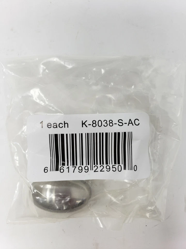 Caja de 44 perillas de hardware de gabinete de níquel cepillado K-8038-S-AC Dynasty Hardware Foto 2 de 4