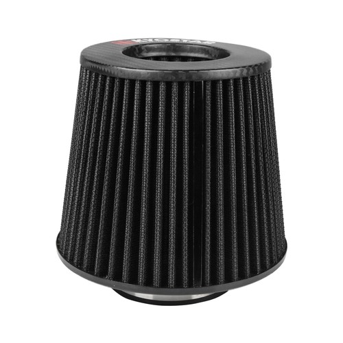3"/3.5" Carbon Dry Air Filter Cold Air Intake Cone Replacement High Flow Inlet - Picture 104 of 120