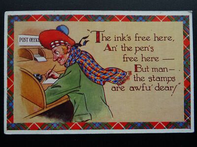 Schottland POSTAMT HOMOUR Die Tinten hier kostenlos...aber!! - Alte Postkarte