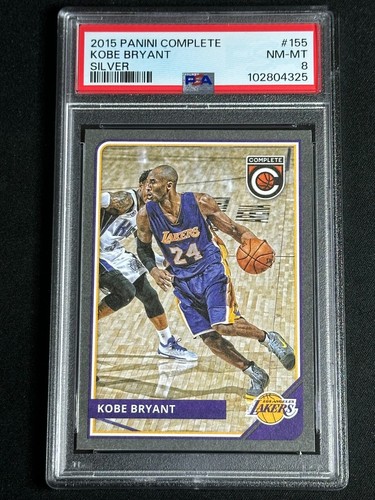 2015 Panini Complete Silver Kobe Bryant #155 PSA Graded Card Lakers SP LOW POP