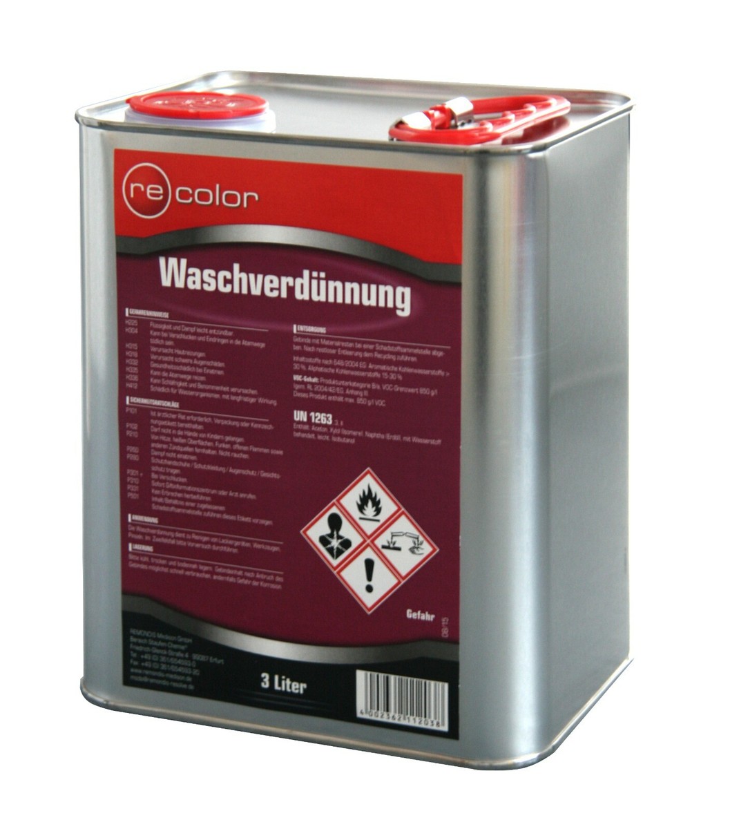 2x Waschverdünnung (Verdünner) Von Recolor - 3 Li Produktbild-Vorschau 4