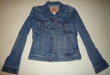 LEVI STRAUSS Levi's Women's DENIM TRUCKER BLUE JEAN JACKET  Cotton  Size Small