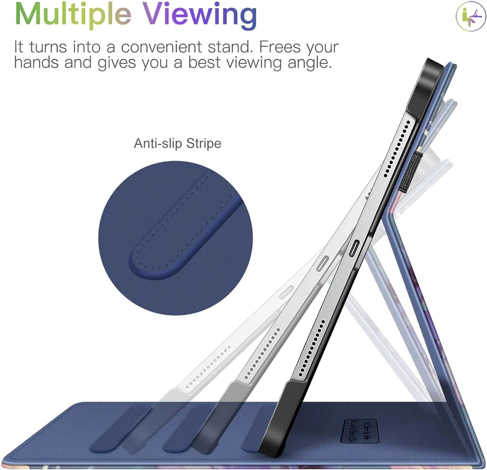 Funda para iPad Air 11 pulgadas M3 (2025) / M2 (2024) Funda Protectora con Bolsillo Foto 4 de 4