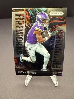 2025 Panini Prizm - Fireworks #8 Jordan Addison
