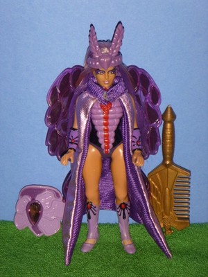 Vintage Golden Girl ~ MOTH LADY doll + cape, shield & comb ~ 1984 1985 Galoob