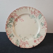Plat Rond Décor Été Polychrome De Longwy 1897
