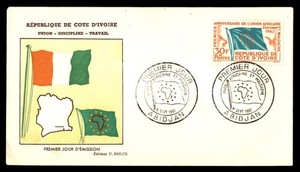 Mayfairstamps Ivory Coast FDC 1962 Flag Union Africaine Malgache Anniv First Day