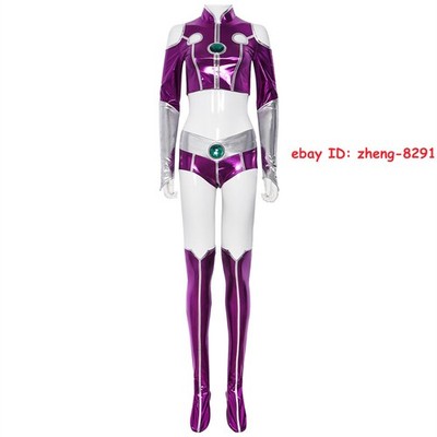 Cosplay Teen Titans Starfire Costume Suit Superhero Halloween Masquerade Outfits