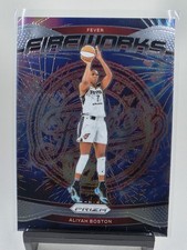 Aliyah Boston 2024 Panini Prizm WNBA #15 Fireworks Indiana Fever 