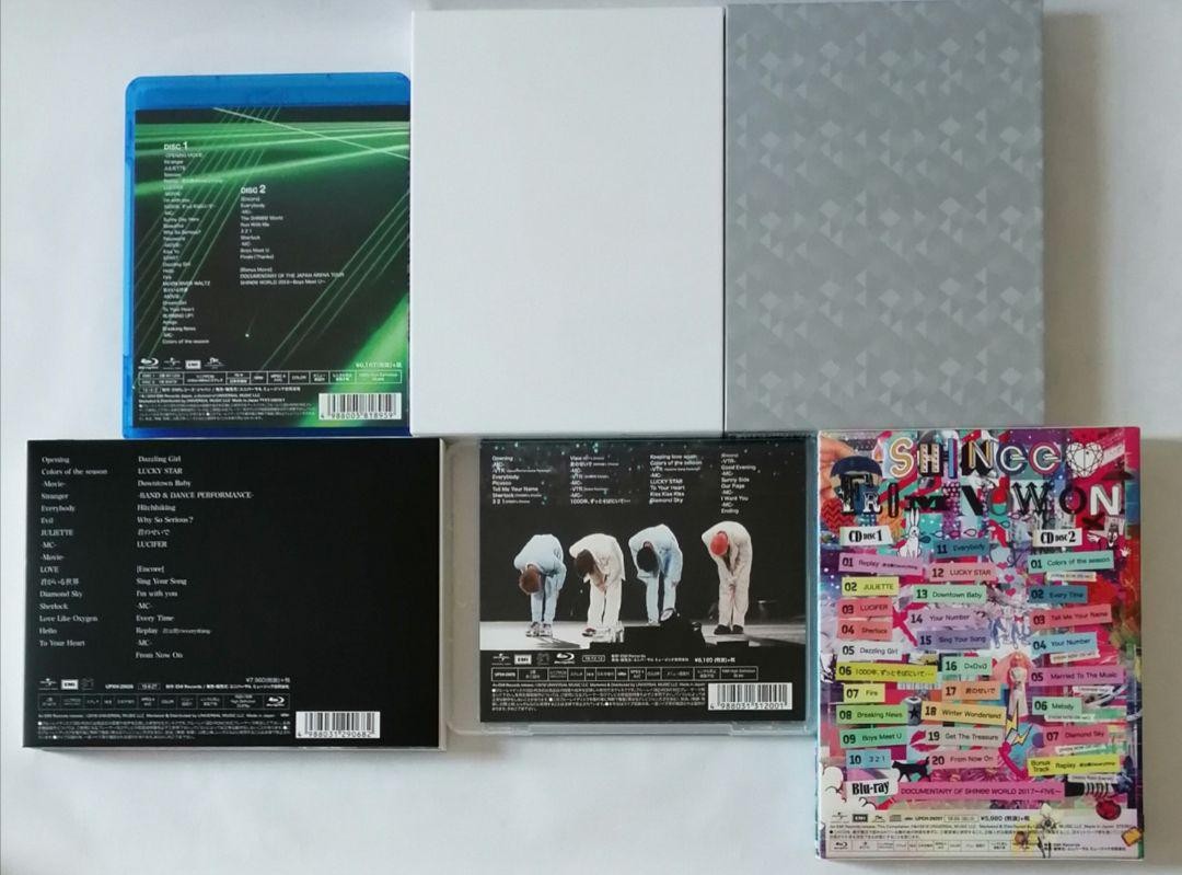 SHINee WORLD Blu-ray Set 2013 2014 2016 2018 + Fan Event