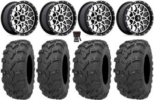 Msa Portal 14 Wheels Machined 26 Bear Claw Evo Tires Honda Rincon Rancher