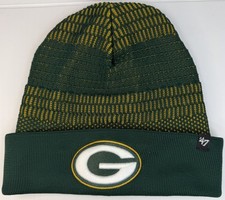 Green Bay Packers NFL 47 Brand Green Winter Beanie Hat Cap Winter G Logo