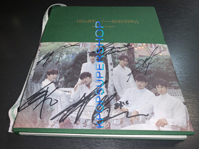 Shinhwa Special Album Heart Autographed Signed CD Photocards Great