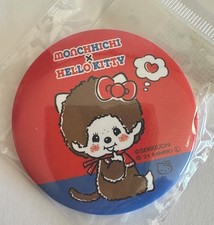 Monchhichi X Hello Kitty Can Badge 2024 Licensed Sekiguchi Sanrio You Pick NEW