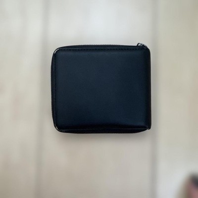 小物 Diesel Black Wallet Diesel Men D Logo Wallet Black 4 Card Pockets Coin Case Zipper