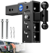 Trailer Hitch Fit 3 Inch Receiver, Adjustable Tow Hitch 9" 3" Rec/9" Drop Hitch