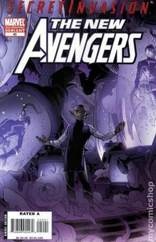 New Avengers #40B Cheung Variant 2nd Printing FN 2008 Stock Image