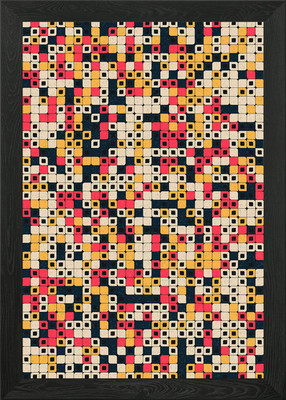Geometrisches Muster gerahmtes Wandbild Poster Leinwanddruck Bild