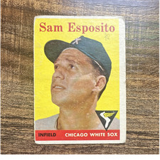 Topps 1958 Sam Esposito #425 Chicago White Sox Baseball Trading Card Base Set