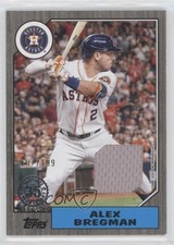 2022 Series 2 1987 Topps Baseball Relics Black 137/199 Alex Bregman #87BR-AB o7m