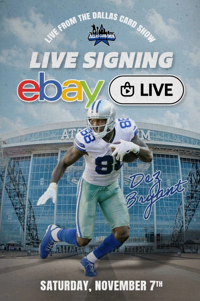 Dez Bryant LIVE SIGNING AT DALLAS CARD SHOW