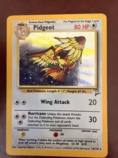Pidgeot 14/130 Holo Rare Base Set 2 2000 Pokemon Card WOTC