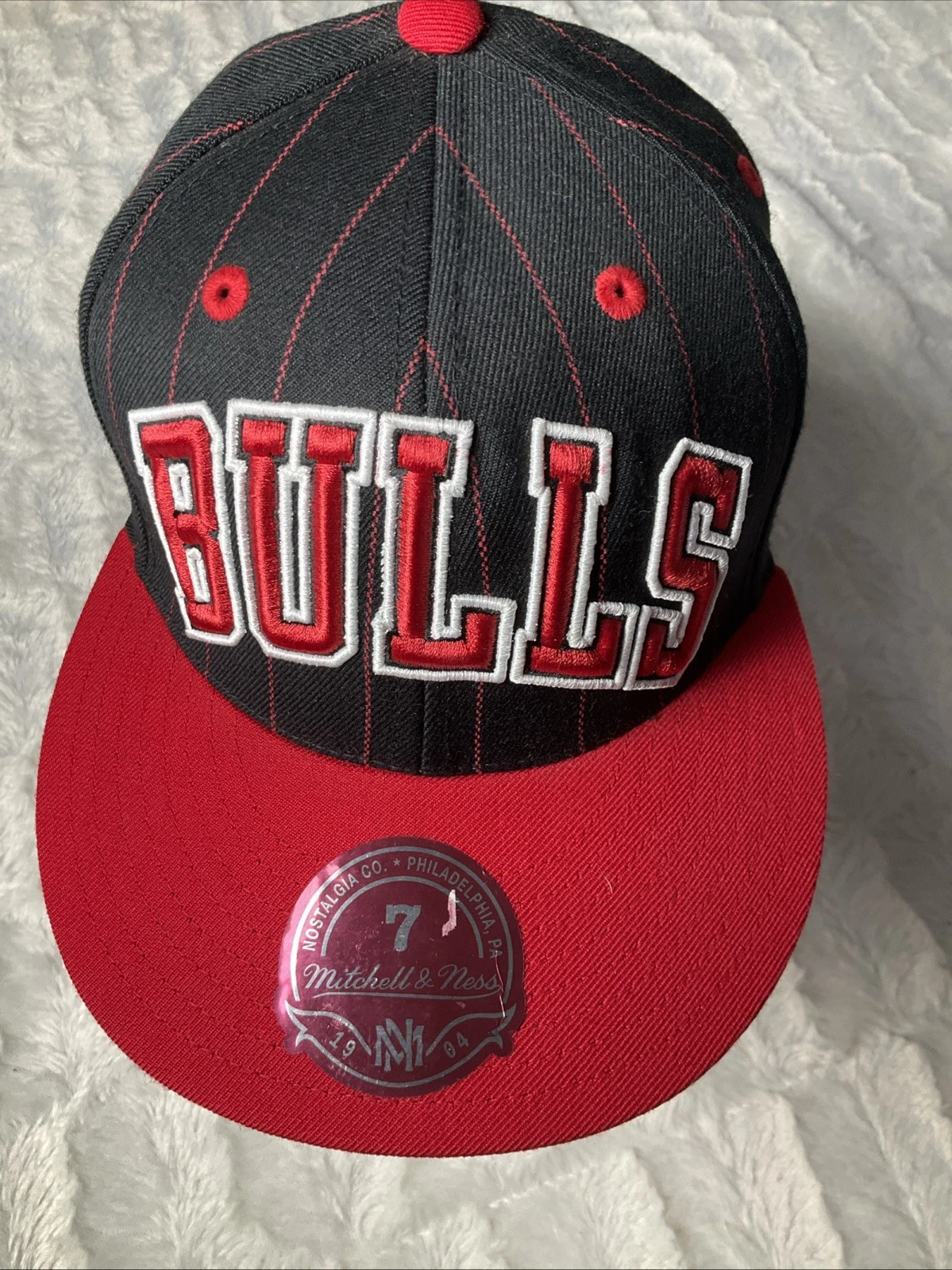 Chicago Bulls Men’s Mitchell Ness Fitted Hat Sz 7 1995-96 72 Wins Jordan Era NWT