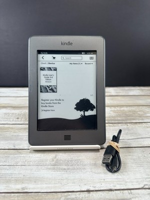 Amazon Kindle Touch (4th Gen.) D01200 - 4GB - Wi-Fi - 6'' eReader - Works! Read!