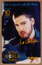 10u As The World Turns TV Show - Scott DeFrietas 'Andy' WT SPECIMEN Phone Card