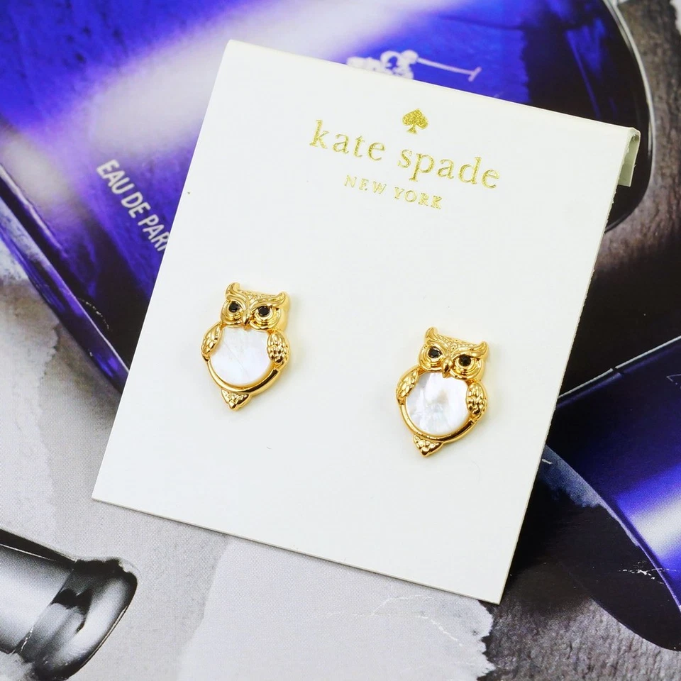 Clearance!! NEW KATE SPADE INTO THE WOODS OWL STUD EARRINGS $48 - Image 2 of 4