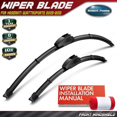 2x Front 26'' & 18'' Windshield Wiper Blades for Maserati Quattroporte 2005-2013