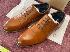 Bruno Marc Men's Lace Up Soft Cap-Toe Formal Oxford Dress Shoes Brown Size 5