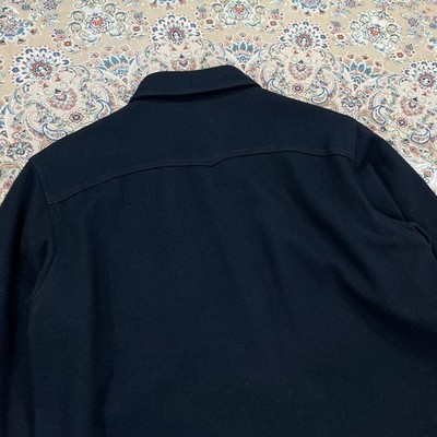 S+, Size M] At Last & Co Butcher Products Heavy Wool Shirt Black