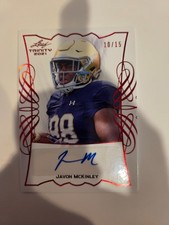 2021 Leaf Trinity Javon McKinley Red Auto /15 TPA-JMK