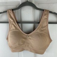 Breezies Floral Wirefree T-Shirt Bra Size S Foam Cups Jacquard Print New