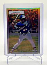 2025 Topps Chrome Platinum Hank Aaron/Ronald Acuna Jr. Double Header Braves