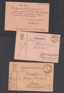 Austria WW1 Ship Maritime Mail cards x 6